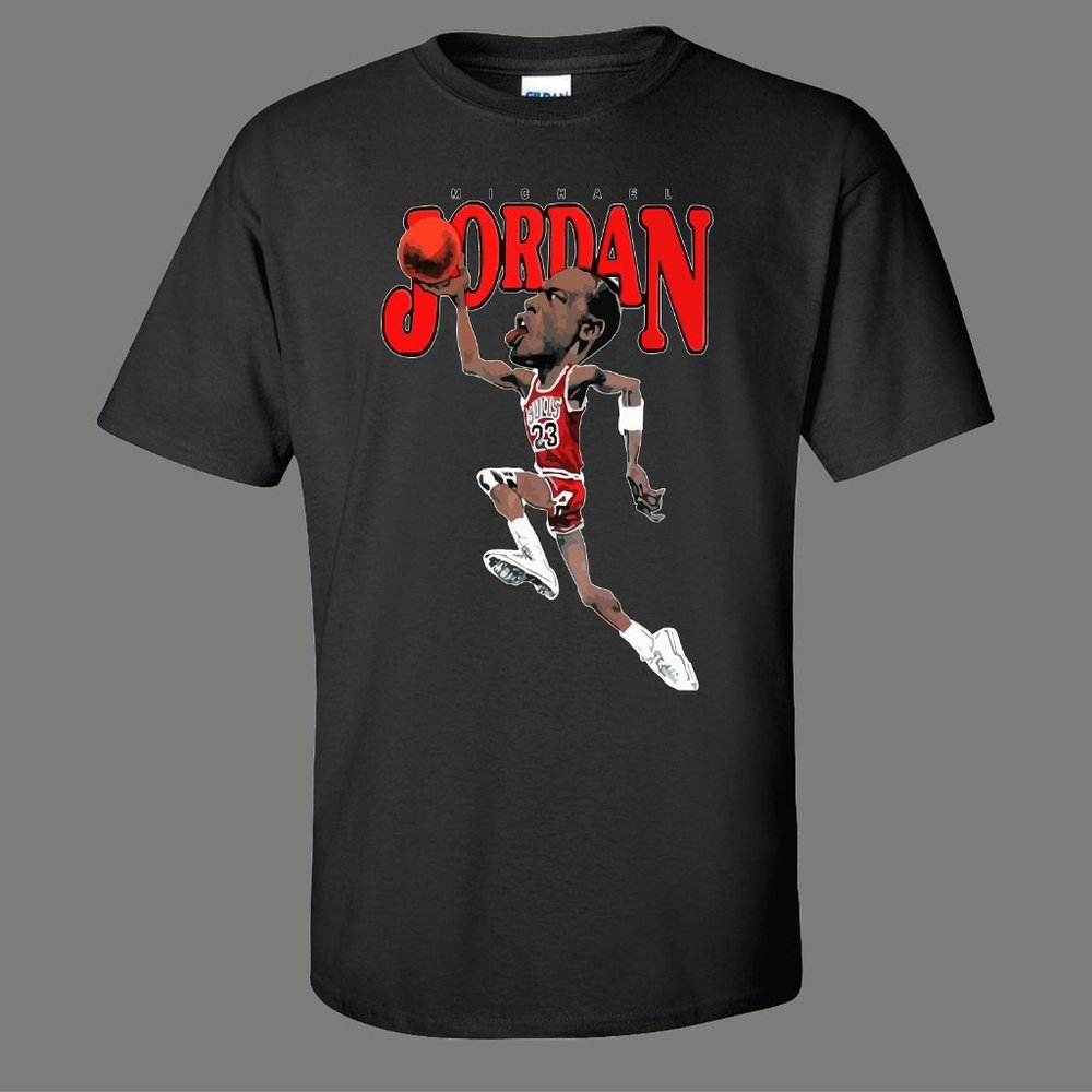 Retro MJ Caricature Quality Shirt - Picture 2 of 6